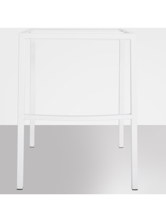 Taburete de bar Damaso W fieltro con estructura de 4 pies, gris