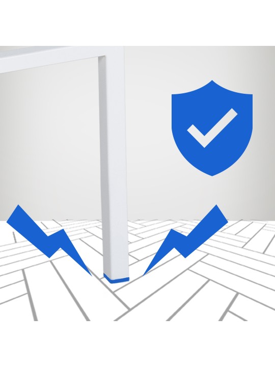 Taburete de bar Damaso W fieltro con estructura de 4 pies, gris