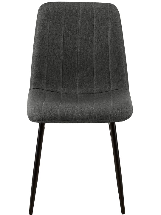 Silla Tela Dijon, gris oscuro