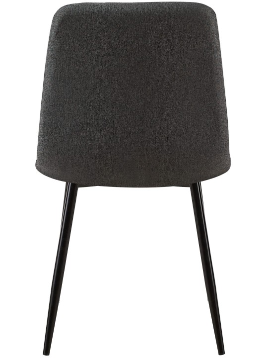 Silla Tela Dijon, gris oscuro