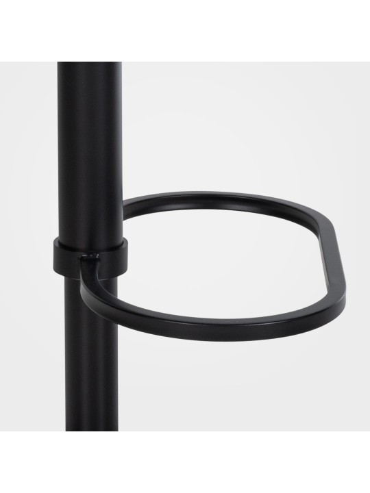 Taburete de bar Damaso B terciopelo, gris