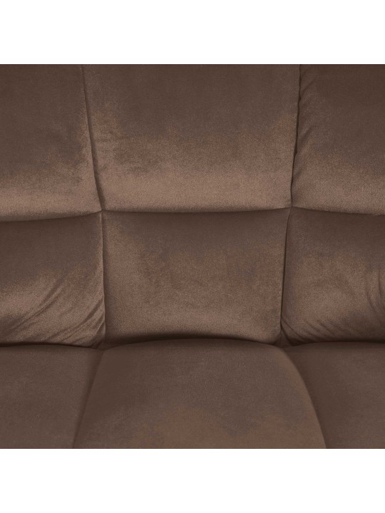 Taburete de bar Damaso W terciopelo, marrón Taburete de bar Damaso W terciopelo, marrón