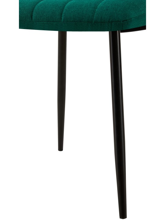 Silla Tela Dijon, verde oscuro