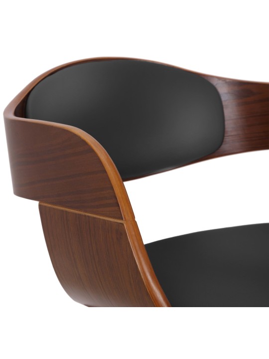 Silla de visita Kingston, nogal/negro Silla de visita Kingston, nogal/negro