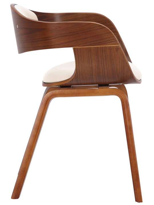 Silla de visita Kingston, nogal/crema Silla de visita Kingston, nogal/crema