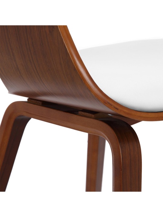 Silla de visita Kingston, nogal/blanco Silla de visita Kingston, nogal/blanco