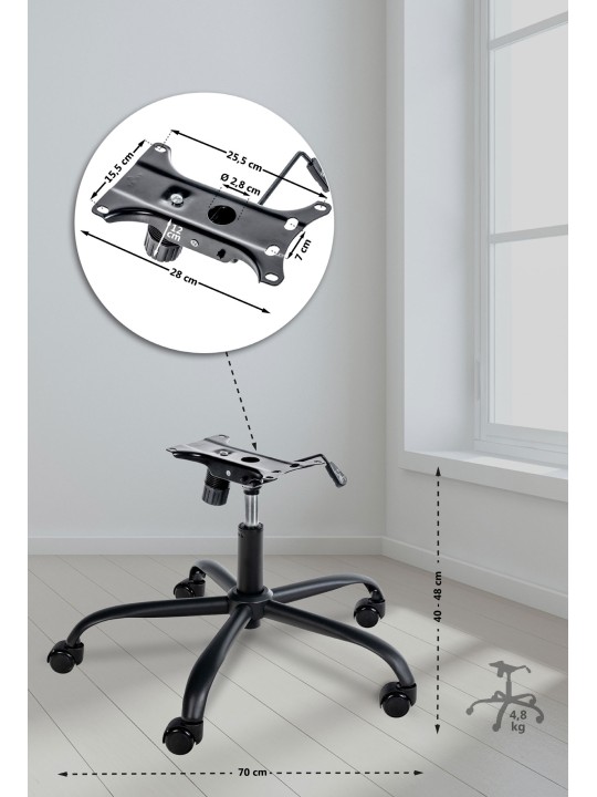 Armazón silla de oficina 1, negro