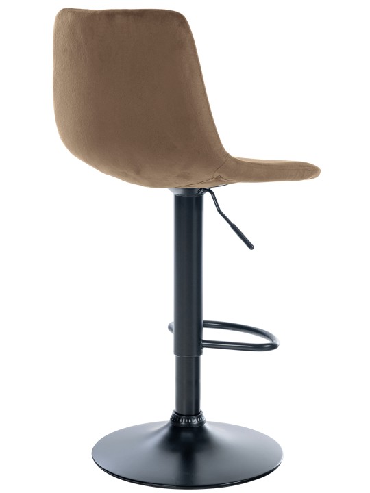 Juego de 2 taburetes de bar Divo terciopelo, marrón
