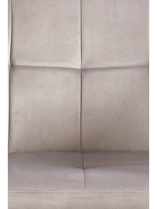 Juego de 2 sillas de comedor Emia terciopelo, gris claro