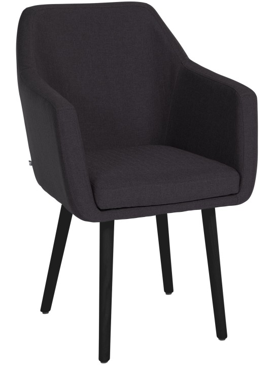 Silla de visita tela Utrecht, negro Silla de visita tela Utrecht, negro