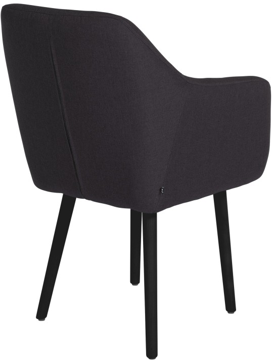 Silla de visita tela Utrecht, negro Silla de visita tela Utrecht, negro