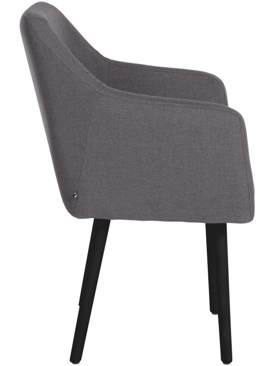 Silla de visita tela Utrecht, gris oscuro Silla de visita tela Utrecht, gris oscuro