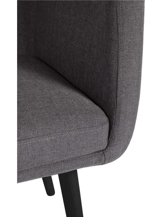 Silla de visita tela Utrecht, gris oscuro Silla de visita tela Utrecht, gris oscuro