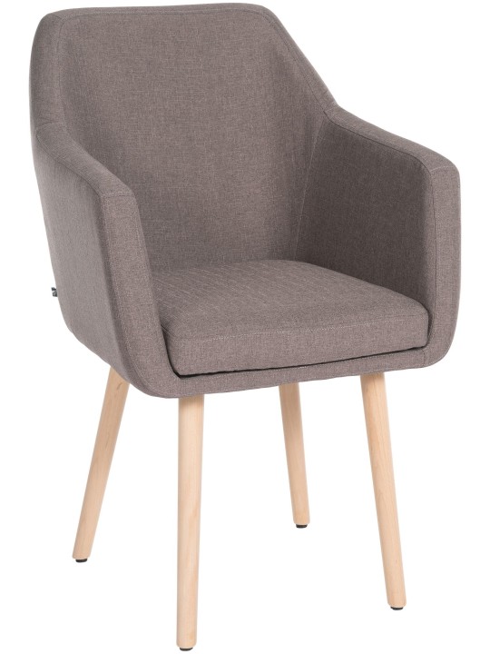 Silla de visita Utrecht tejido natural, taupe
