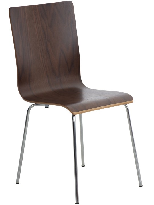 Silla de visita Pepe, nogal Silla de visita Pepe, nogal