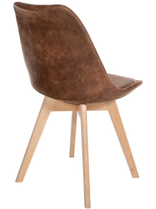 Silla Linares Vintage, marrón