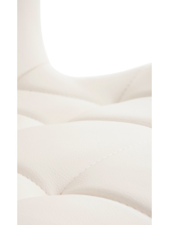 Silla Elda PU natura, blanco