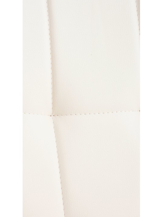 Silla Elda PU natura, blanco