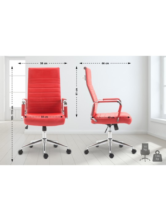 Silla de oficina Columbus, rojo Silla de oficina Columbus, rojo