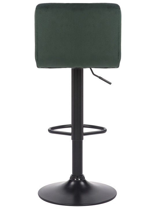 Juego de 4 taburetes de bar Feni terciopelo, verde Juego de 4 taburetes de bar Feni terciopelo, verde