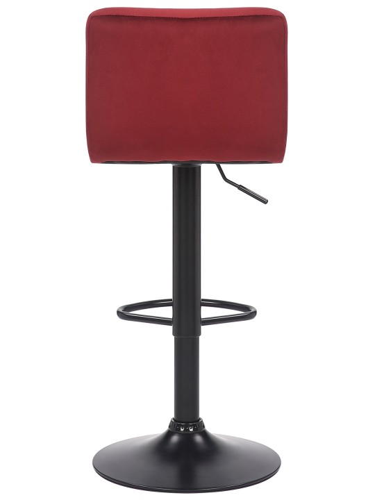 Juego de 4 taburetes de bar Feni terciopelo, rojo Juego de 4 taburetes de bar Feni terciopelo, rojo