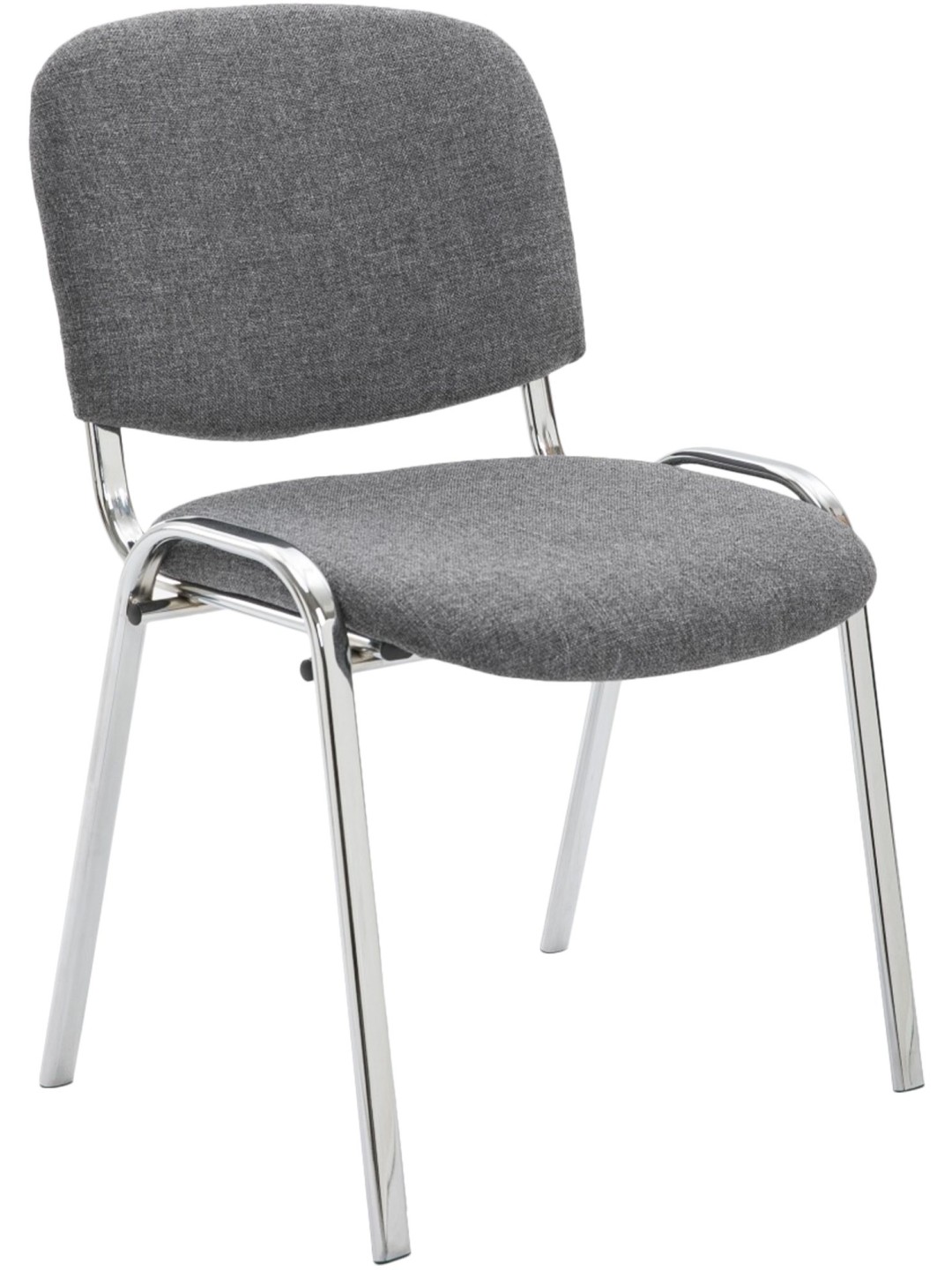 Silla de visita Ken C tela, gris