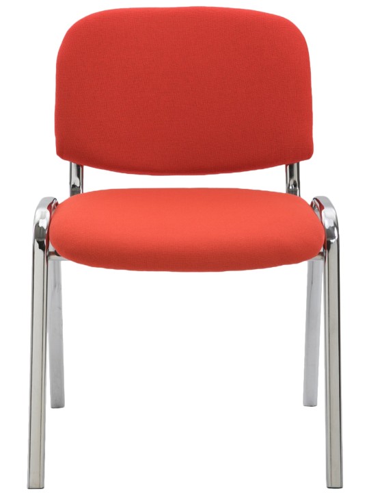 Silla de visita Ken C tela, rojo