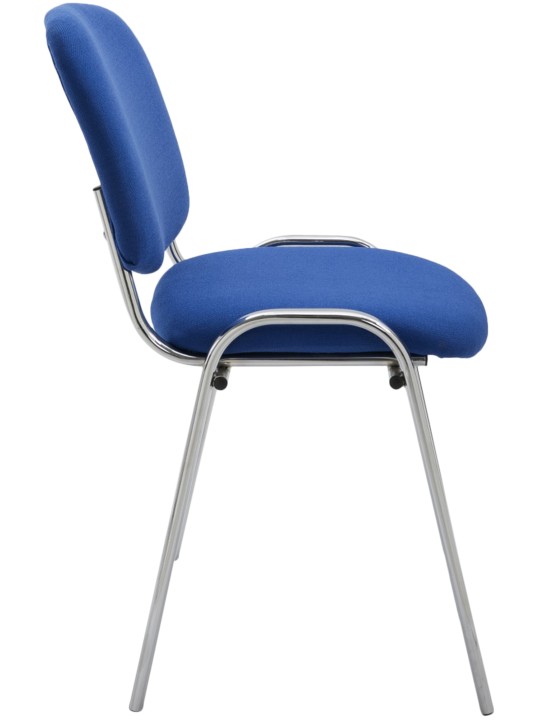 Silla de visita Ken C tela, azul