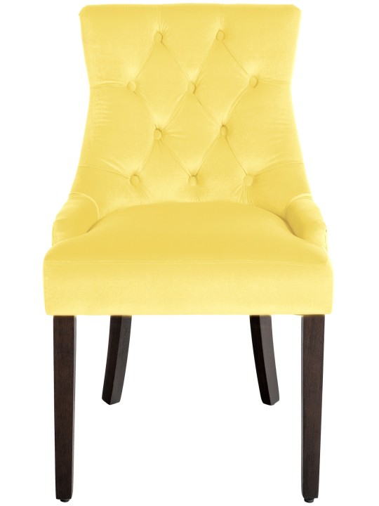 Silla de comedor Aberdeen terciopelo antiguo, amarillo Silla de comedor Aberdeen terciopelo antiguo, amarillo