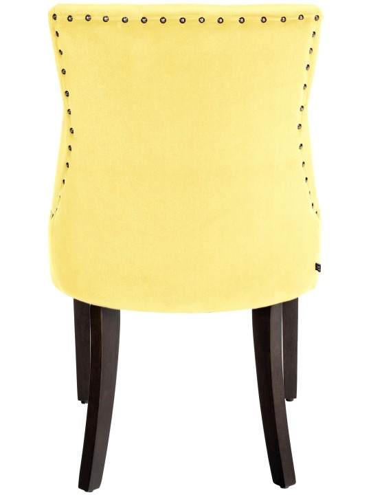 Silla de comedor Aberdeen terciopelo antiguo, amarillo Silla de comedor Aberdeen terciopelo antiguo, amarillo