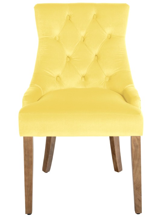Silla de comedor Aberdeen terciopelo antiguo-claro, amarillo Silla de comedor Aberdeen terciopelo antiguo-claro, amarillo