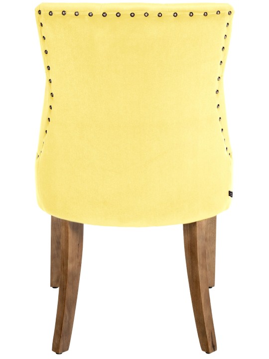 Silla de comedor Aberdeen terciopelo antiguo-claro, amarillo Silla de comedor Aberdeen terciopelo antiguo-claro, amarillo