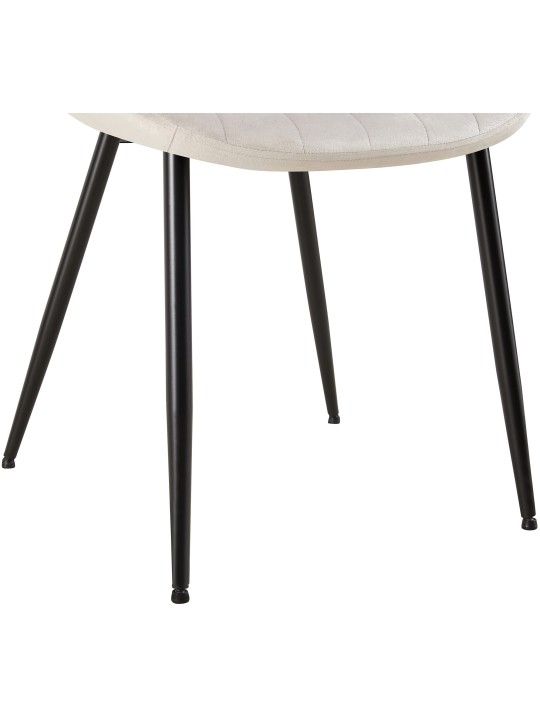 Silla Rahden terciopelo, gris claro Silla Rahden terciopelo, gris claro