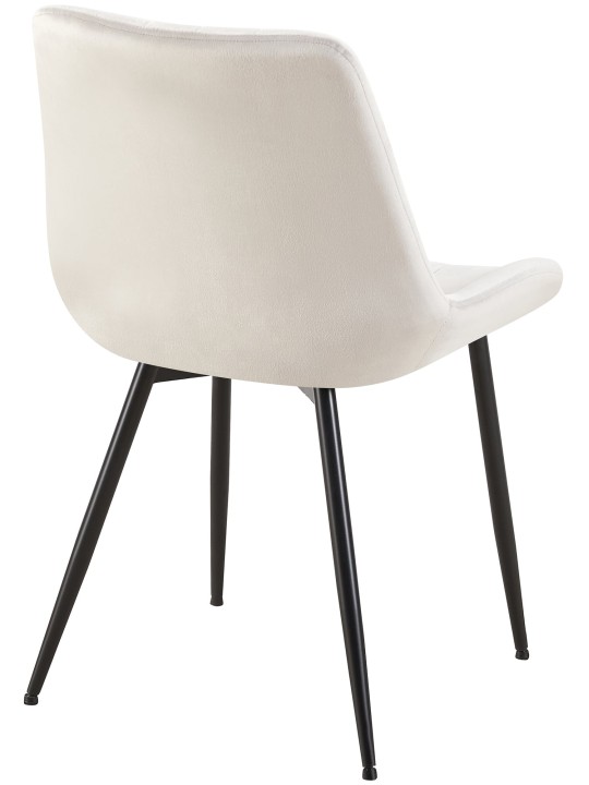 Silla Rahden terciopelo, gris claro Silla Rahden terciopelo, gris claro