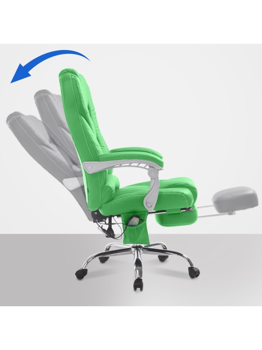Silla de oficina Pacific con función de masaje V2, verde
