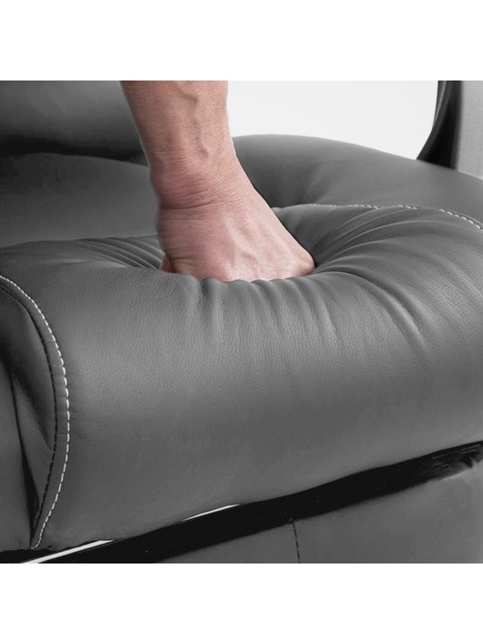 Silla de oficina Pacific con función de masaje V2, gris