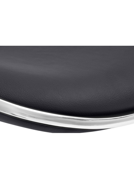 Taburete de bar Shanghai símil piel C, negro