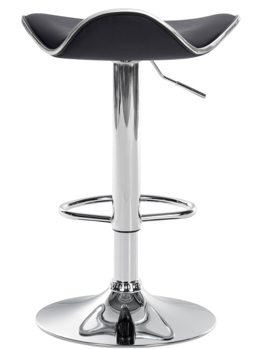 Taburete de bar Shanghai símil piel C, negro