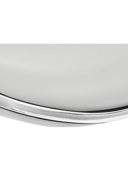 Taburete de bar Shanghai símil piel C, blanco