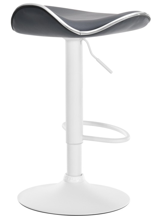 Taburete de bar Shanghai de piel sintética, gris