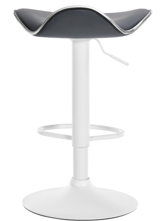 Taburete de bar Shanghai de piel sintética, gris