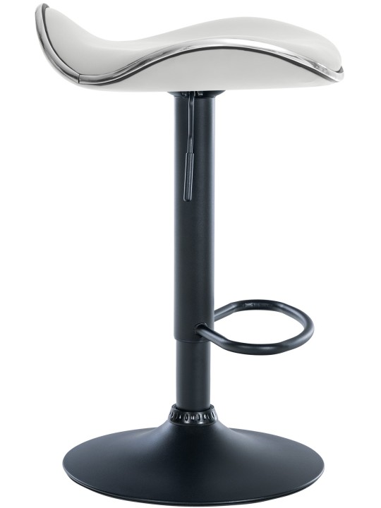 Taburete de bar Shanghai de piel sintética, blanco Taburete de bar Shanghai de piel sintética, blanco