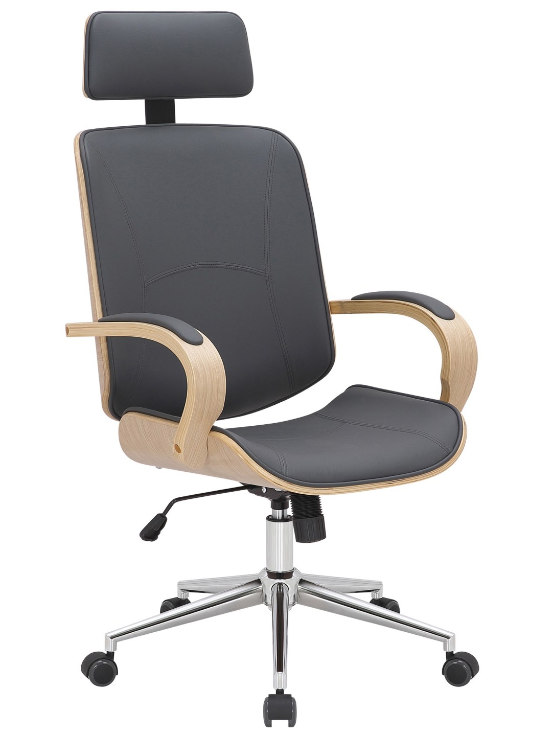 Silla de oficina Dayton, natura/grau