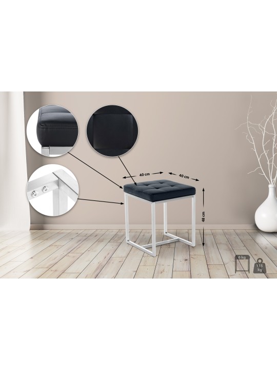 Taburete Barci, negro Taburete Barci, negro