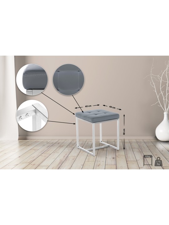 Taburete Barci, gris Taburete Barci, gris