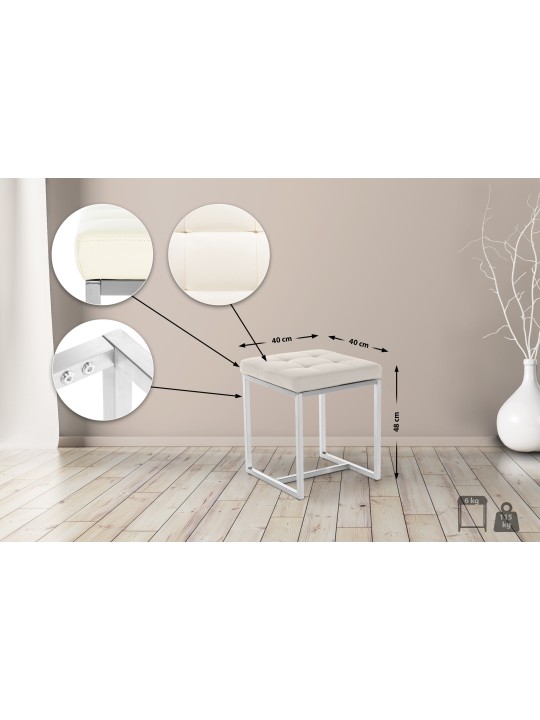 Taburete Barci, crema Taburete Barci, crema