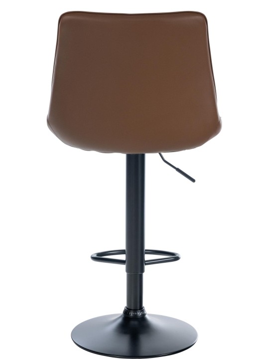 Juego de 2 taburetes de bar Toni piel sintética, marrón Juego de 2 taburetes de bar Toni piel sintética, marrón