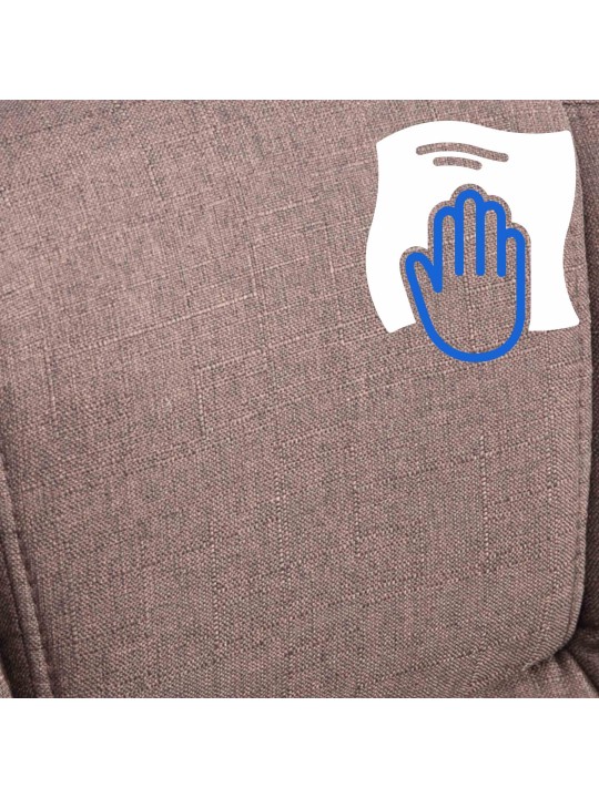 Silla de oficina BIG tejido Xanthos, marrón