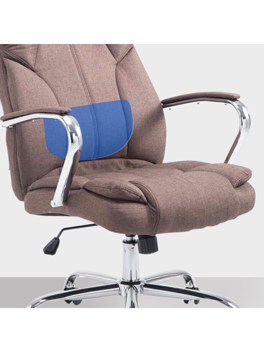 Silla de oficina BIG tejido Xanthos, marrón