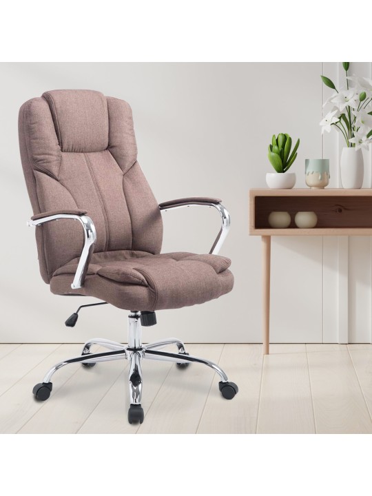 Silla de oficina BIG tejido Xanthos, marrón